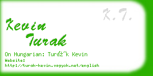 kevin turak business card